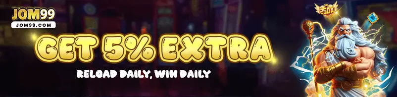 Reload bonus JOM99 untuk deposit seterusnya